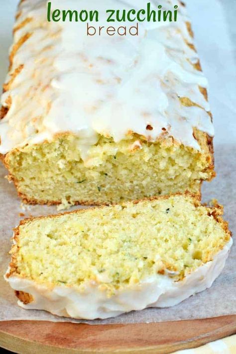 Bread For Breakfast, Lemon Zucchini Bread, Lemon Zucchini, Shugary Sweets, Lemon Bread, Zucchini Bread Recipes, Chocolate Caliente, Filing Cabinets, Easy Bread