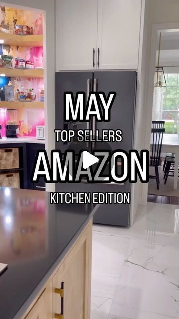 Kim | Organizing Expert on Instagram: "Comment KITCHEN & if you follow me you’ll automatically get a DM with a link. 

| May Top Sellers from Amazon | kitchen edition | 

🚨WANT US TO DECLUTTER & ORGANIZE YOUR ENTIRE HOME? Message me to get started. ❤️" Amazon Must Have Kitchen Items, Kitchen Top Organization Ideas, Amazon Must Haves Organization, Best Amazon Home Finds, Kitchen Amazon Finds, Kitchen Functionality Ideas, Amazon House Must Haves, Cute Things To Buy On Amazon, Amazon Organization Must Haves