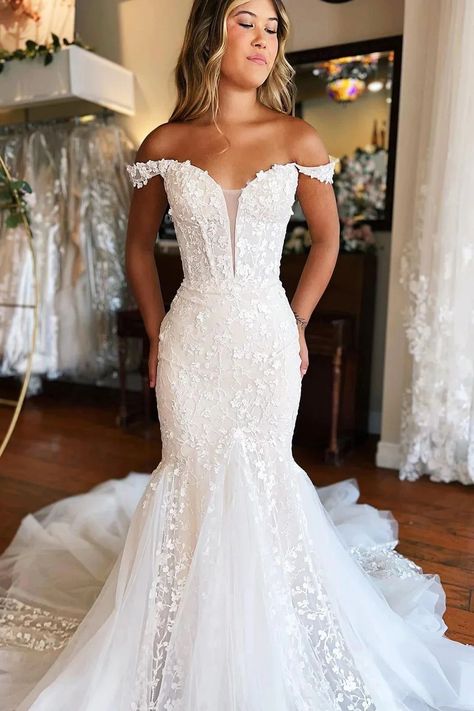 Maggie Sottero Wedding Dress, Mermaid Wedding Dress With Pearls, Mermaid Flare Wedding Dress, Mermaids Wedding Dress, Ball Gown Lace Wedding Dress, Snatched Waist Wedding Dress, Mermaid Halter Wedding Dress, Strapless Plain Wedding Dress, Wedding Dresses Big Bust