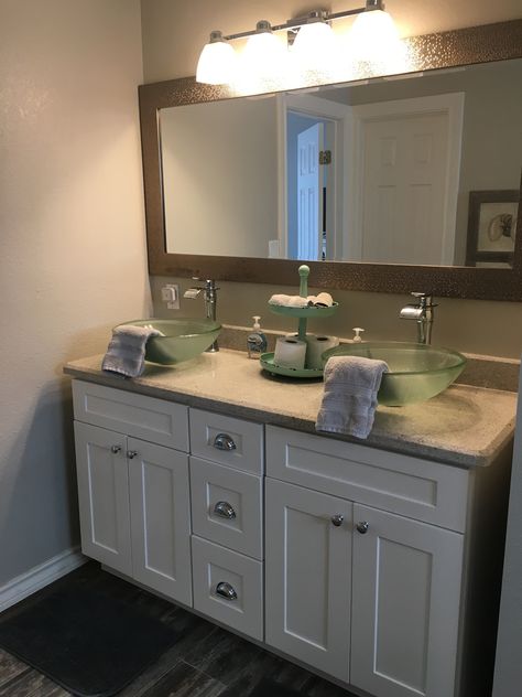 Double Bowl Sink Bathroom Vanity, Double Bowl Sink Bathroom, Two Sink Bathroom, Small Double Vanity Bathroom, Small Bathroom Double Vanity, Small Double Vanity, Bowl Sink Bathroom Vanities, Bowl Sink Bathroom, Vessel Sink Bathroom Vanity