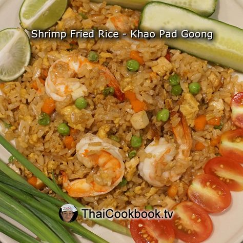 Thai Shrimp Fried Rice, Thai Jasmine Rice, Khao Pad, Thai Recipes Authentic, Thailand Style, Cajun Shrimp Recipes, Thai Fried Rice, Thai Salad, Thai Rice