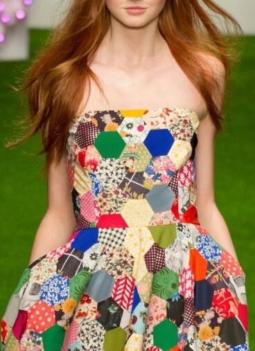 ...... Patchwork Ideas, Patchwork Fashion, Patchwork Clothes, Quilt Dress, Fashion Patchwork, Jasper Conran, Patch Work, Patchwork Dress, Sewing Inspiration