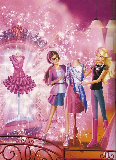 Barbie Cartoon | Barbie a Fashion Fairytale Movie Barbie A Fashion Fairytale, Barbie And Her Sisters, Fairy Whimsical, Fashion Fairytale, Barbie Art, Barbie Books, Barbies Pics, Fashion Design Books, Princess Movies