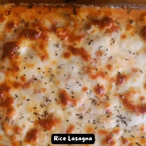 The Best Rice Lasagna - Insta Cooked Rice Lasagna, The Best Rice, Best Rice, Lasagna Noodles, No Noodle Lasagna, Brown Rice, Lasagna, Noodles, Rice