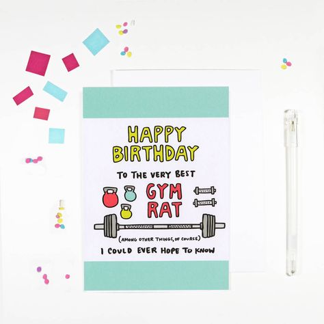 Rat Birthday, Personalized Nursery Wall Decor, Gay Birthday Cards, Birthday Wishes Gif, Happy Birthday Cards Diy, Card Workout, Body Build, Card Messages, Simple Birthday Cards