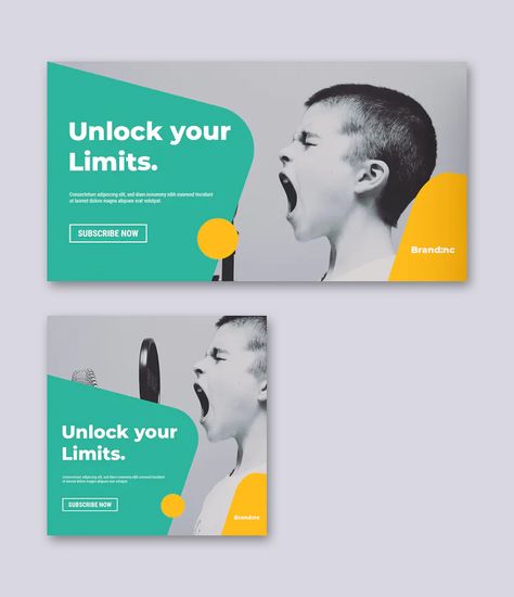 Creative Facebook Ad Template PSD, AI, EPS - Size: 1200x628, 1080x1080 px Facebook Ad Design Inspiration, Facebook Ad Template, Facebook Ads Design, 2023 Printable, Ad Ideas, Creative Banners, Facebook Banner, Pixel Design, Ad Template