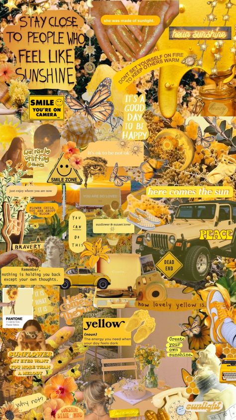 Sunshine ☀️ Sunshine Personality Aesthetic, Sunshine Yellow Aesthetic, Sunshine Character Aesthetic, Sunshine Collage, Apollo's Cabin, Sunshine Character, Sunshine Aesthetic, Apollo Cabin, Sunflower Sunset