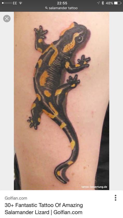 Fire salamander tattoo Japanese Salamander, Salamander Tattoo, Fire Salamander, Gecko Tattoo, Print Making Designs, Mum Tattoo, Lizard Tattoo, Scene Tattoo, Nature Scene Tattoo