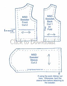 MSD Ball Jointed Doll Sweater Pattern. Bjd Doll Clothes Patterns, Bjd Clothes Pattern Free, Bjd Clothes Pattern, Doll Shirt Pattern, Doll Hoodie Pattern Free, Bjd Clothes Pattern 1/4, Doll Closet, Clothing Patterns Free, Doll Clothes Patterns Free