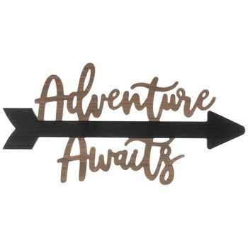 Adventure Awaits Wood Wall Decor Travel Theme Classroom, Wall Decor Hobby Lobby, Wall Decor Quotes, Wedding Scrapbook, Wood Wall Decor, Adventure Awaits, Travel Themes, Hobby Lobby, Wall Quotes