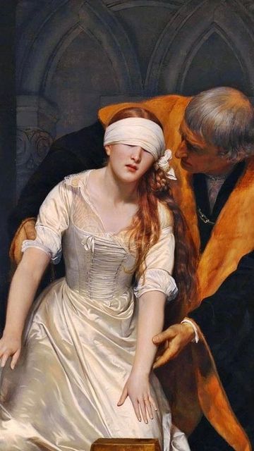 ??????????? on Instagram: "I prefer female rage • • • #femalerage #anger #rage #historicalart #art #painting #history #artwork #renaissance #renaissanceart #aesthetic #oliviarodrigo #darkcore #traumacore" Painting History, Paul Delaroche, Rage Art, Jane Grey, Lady Jane Grey, Jane Gray, Grey Painting, Historical Art, Classical Art