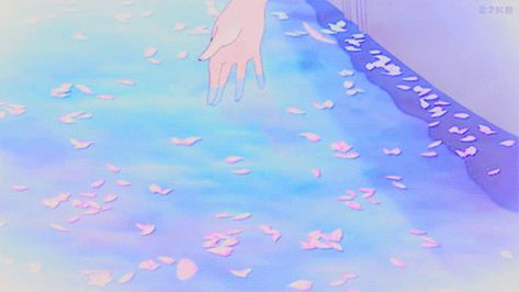 Aesthetic Animated, Hello Gif, Computer Wallpapers, Arte 8 Bits, Blue Banner, Anime Backgrounds, Angel Aesthetic, Banner Gif, Blue Anime