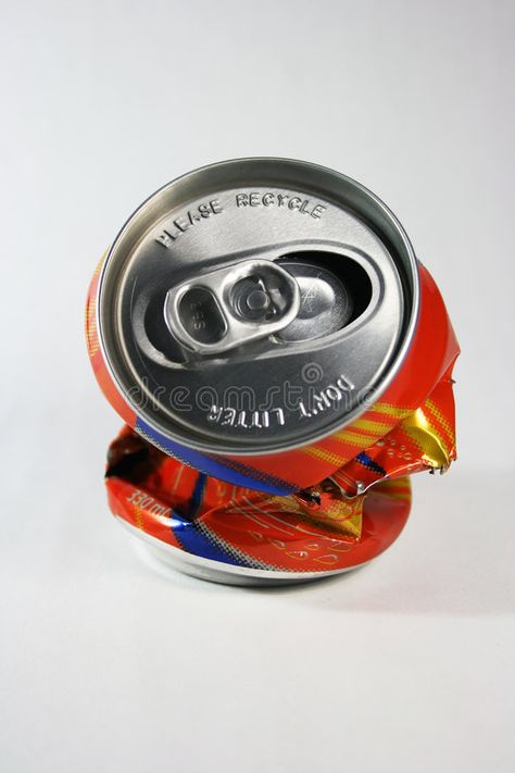 Crushed Can Reference, Animal Pollution, Object Refrences, Soda Can Illustration, Soda Can Drawing, Crushed Soda Can, Crushed Can, Hyper Real, Concertina Book