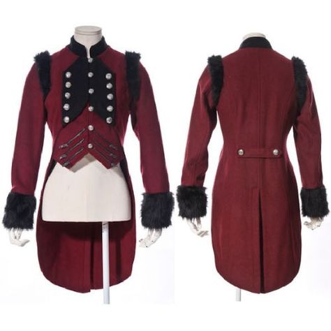 Duke of Weselton Bodyguard outfits Gothic Fashion Men, Kodona Fashion, Coat Tails, Tail Coat, Red Tuxedo, Military Dresses, Tail Dress, Futurama, Next Clothes