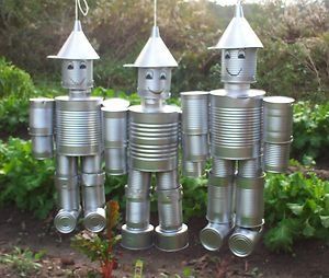 Can Robot, Wizard Of Oz Tin Man, Tin Can Man, Carillons Diy, Soda Can Art, Recycled Tin Cans, Tin Can Art, Aluminum Can Crafts, Recycle Cans