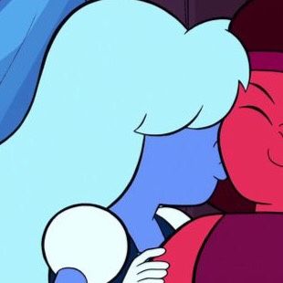 Ruby And Sapphire, Ruby Sapphire, Matching Pfp, Steven Universe, Matching Icons, Ruby, Universe, Sapphire, Fictional Characters