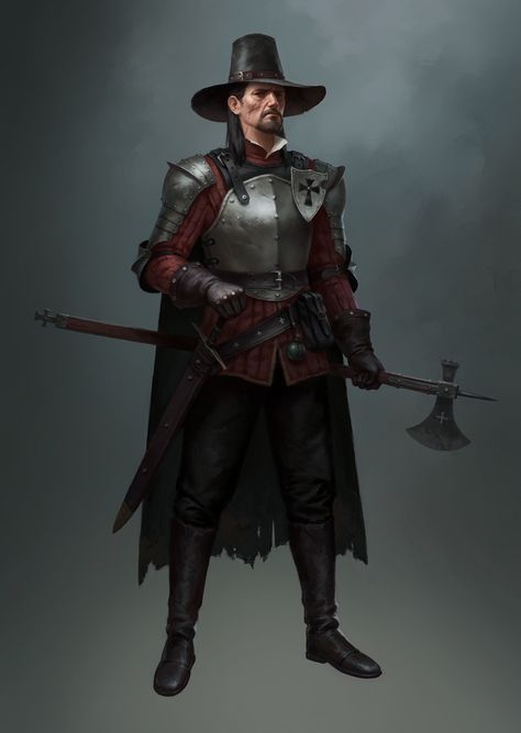 ArtStation - Inquisitor Dnd Inquisitor, Inquisitor Concept Art, Witch Hunter Character Design, Warhammer Inquisitor, Dnd Paladin, Warhammer Fantasy Roleplay, Fantasy Role Playing, Fantasy Battle, Fantasy Comics