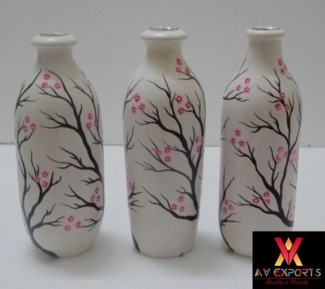 Kondapalli Wooden Flower Vase Product Code: KWFV - 01 Material: Wood Product Specifications: Height: 20 Cm. Flower Vase Painting Ideas Creative, Painting Vases Diy Ideas, Vase Painting Ideas, Painting Jars, Wooden Flower Vase, Painted Bottles, Bottle Decoration, Wood Product, Glass Bottle Crafts