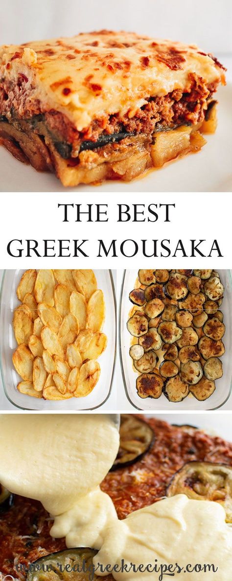 Moussaka Recept, Greek Moussaka, Baked Dish, Greek Recipes Authentic, Moussaka Recipe, Greek Dinners, Greek Cooking, Greek Dishes, Mediterranean Dishes