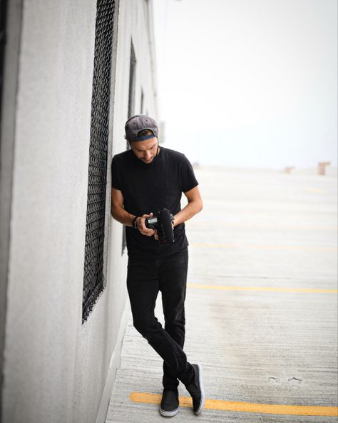 Male Photographer Outfit, Videographer Branding Photos, Photographer Poses With Camera Men, Male Photographer Branding Photoshoot, Videographer Branding Photoshoot, Male Photographer Aesthetic, Videographer Headshots, Photographer Poses With Camera, Videography Aesthetic