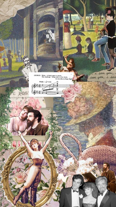 Sunday In The Park With George Painting, Musical Rehearsal, Widget Art, Sunday In The Park With George, Bernadette Peters, The Theatre, Theatre Kid, Painting Inspo, Autumn Vibes