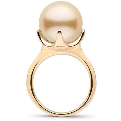 Oracle Collection Golden South Sea Pearl Ring (€630) ❤ liked on Polyvore featuring jewelry, rings, golden ring, south sea pearl ring, south sea pearls jewellery, south sea pearl jewelry and golden south sea pearl ring Pearl Ring Design, South Sea Pearl Ring, Golden Jewellery, Fine Pearl Jewelry, Golden South Sea Pearls, Jewelry Appraisal, Golden Jewelry, Golden Ring, Sea Pearl