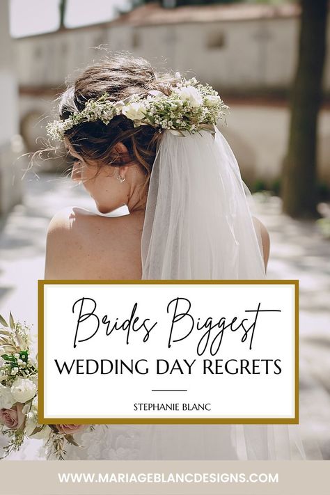 wedding day regrets, wedding day mistakes, wedding day mistakes to avoid Wedding Regrets, Wedding Planner Checklist, New York Wedding Venues, Checklist Wedding, Dream Destination Wedding, Rustic Wedding Dresses, Destination Wedding Planning, Ny Wedding, Wedding Event Planner