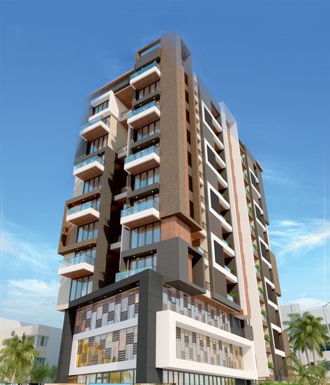 Residential & Commercial Properties For Sale At Aurangabad-Road, Nashik  #nashikproperty #nashik #credai #property #realtor #apartments #flats #penthouse #realestateagent #newhomes #dreamhome #propertysale #flatsinnashik #homesearch #1bhk #2bhk #3bhk #buy #sell #renthouse #resale Highrise Apartment, Apartment Elevation, High Rise Apartment, Modern Bungalow Exterior, Apartments Exterior, Apartment Exterior, 3d Architectural Rendering, High Rise Apartments, Exterior Rendering