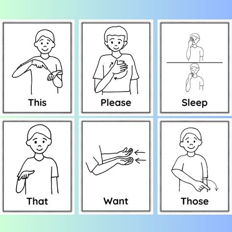 Kids Sign Language, Sign Language Poster, Asl Classroom, Asl Words, Makaton Signs, Language Poster, Simple Sign Language, Sign Language Book, Asl Sign Language Words