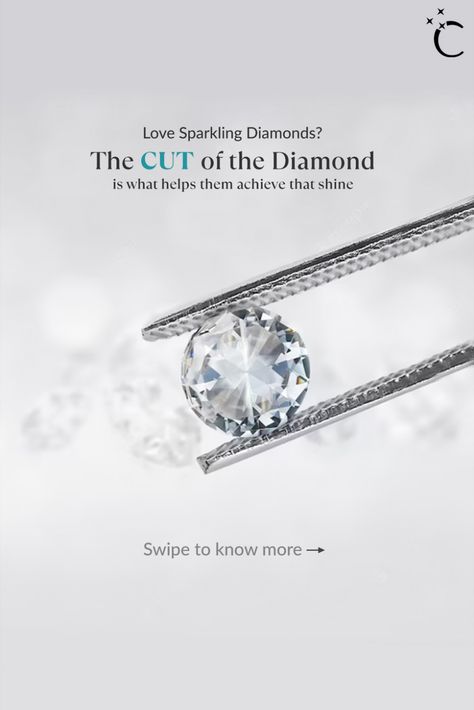 Here's a lowdown on diamond cut to cut-a-dash in your diamond knowledge! Diamond Creative Ads, Jewellery Ads, Diamond Instagram, Jewellery Advertising, Jewelry Facts, Kalyan Jewellers, Jewelry Western, Packing Hacks Clothes, Jewellery Design Sketches