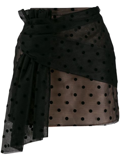 Mesh Mini Skirt, Black Polka Dot, Punk Fashion, Diane Von Furstenberg, Wrap Skirt, Look Fashion, American Style, Tory Burch, Mini Skirt