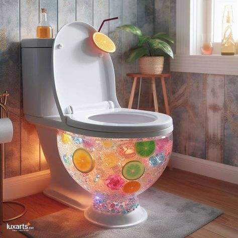 Cocktail Dispenser, Cool Toilets, Unique Bathroom Decor, Water Swirl, Crazy Houses, Fine Living, Cocktail Accessories, Unique Bathroom, Toilets