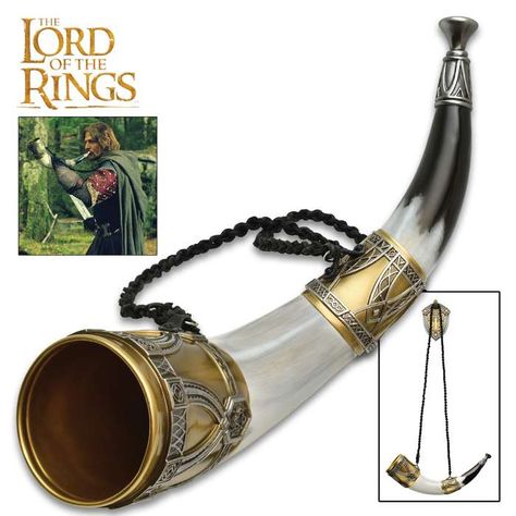 Lord Of The Rings Horn Of Gondor Gandalf Staff, Legolas And Gimli, Movie Replica, The Hobbit Movies, Weta Workshop, Legolas, One Ring, Middle Earth, Lord Of The Rings