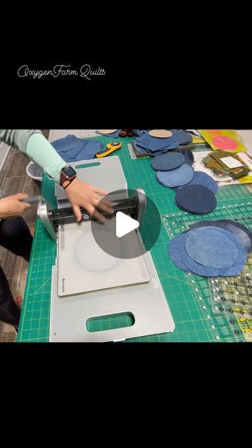 OxygenFarm Quilts on Instagram: "Gimmee alllllll the denim! 👖I love this Frayed Denim Cathedral Window Table Runner!💙🩵 Watch my free full YouTube tutorial with the link in my bio or  here if the link works 🤔👉How I Made this Frayed Denim Mock Cathedral Window Table Runner with my Sewing Machine, Step by Step  https://youtu.be/izlzkW16Lq8  Not into sewing? Then check out my Etsy shop to get one of your very own! Again, link in bio or 👉 https://oxygenfarmquilts.etsy.com . Favorite my shop so you’ll be notified when more are added 😊 Upcycled. Repurposed. Denim. Love. 🩵👖💙 #denim #frayeddenim #ragdenim #raggeddenim #ragged #frayed #cathedralwindow #mockcathedralwindow #bluejeans #bluejeans👖 #denimbluejeans #upcycled #upcycledclothing #repurposed #repurposedclothing #tablerunner #table Denim Cathedral Window Quilt, Denim Quilt Ideas, Jean Quilt Ideas, Denim Table Runner, Denim Placemats, Cathedral Quilt, Denim Rag Quilt, Denim Quilt Patterns, Collage Quilting