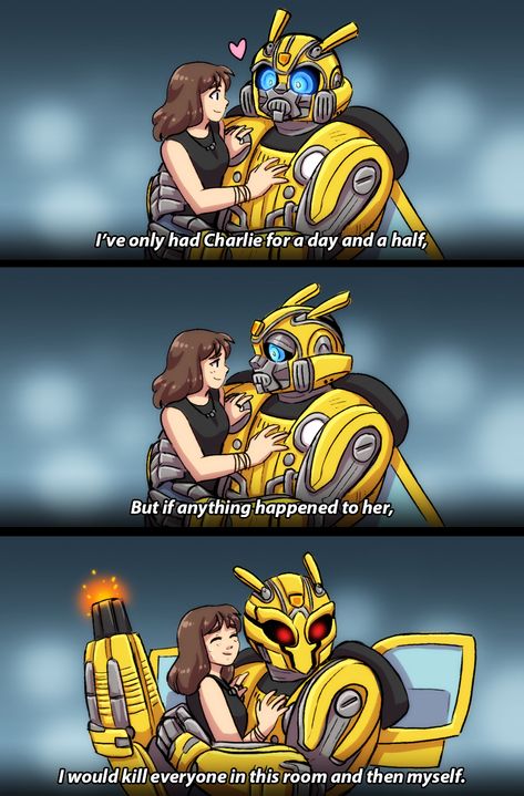 Bumblebee And Charlie, Transformers Memes, Transformers Rescue Bots, Transformers Decepticons, Transformers Funny, Transformers Autobots, Transformers Bumblebee, Transformers Comic, This Meme