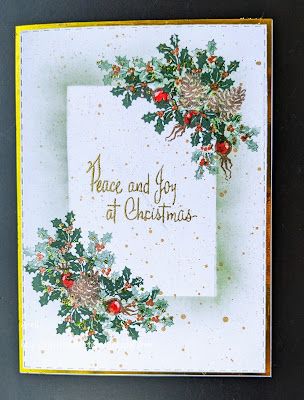 Lavinia Stamps Cards, Stamped Christmas Cards, Christmas Card Inspiration, Christmas Stencils, Lavinia Stamps, Homemade Christmas Cards, Watercolor Christmas Cards, Christmas Stamps, Card Io