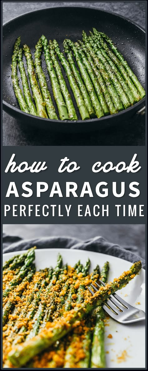 Vegetarian Easy Dinner, Recipes Vegetarian Easy, Cook Asparagus, Asparagus Recipes Baked, Easy Vegetarian Dinner, Dinner Side, How To Cook Asparagus, Grilled Asparagus, Asparagus Recipe