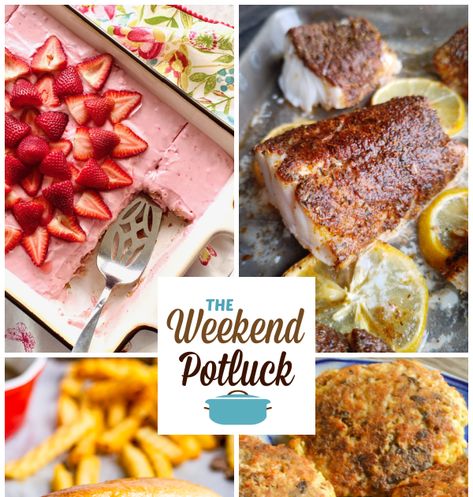 A virtual recipe swap with Vintage Strawberry Cake, Baked Blackened Cod, Slow Cooker Italian Beef Sandwiches, Low Carb Salmon Patties and dozens more! Baked Blackened Cod, Best Thanksgiving Salad, Vintage Strawberry Cake, Slow Cooker Italian Beef Sandwiches, Blackened Cod, Low Carb Salmon Patties, Ding Dong Cake, South Your Mouth, Slow Cooker Italian