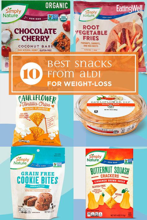 Whether you're following a certain weight-loss plan in the new year or you're just looking for a tasty new snack, Aldi is coming out with some great healthy options this month that will help you stick to your healthy eating goals. Check out our top picks, below. #healthysnacks #snacks #snackideas #healthysnackrecipes #healthysnackideas #healthyrecipes Healthy Food Swaps Snacks, Healthy Snacks From Aldi, Low Calorie Packaged Snacks, Healthy Unprocessed Snacks, Store Bought Low Calorie Snacks, Store Bought Protein Snacks, Healthy Crackers Store Bought, Aldi Healthy Snacks, Healthy Salty Snacks Store Bought