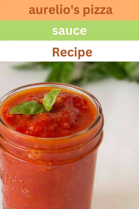 aurelio's pizza sauce recipe pin Authentic Italian Pizza Sauce, Pizza Sauce Recipe Easy, Healthy Pizza Sauce, Pizza Sauces, Authentic Italian Pizza, Roasted Tomato Sauce, Brick Oven Pizza, Easy Clean Eating Recipes, Oven Pizza