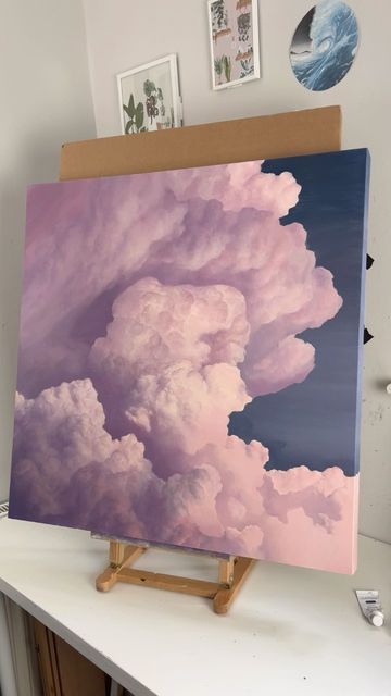 Cloud Painting Acrylic, Pretty Wallpapers Tumblr, Cloud Drawing, Cloud Painting, Paint Print, Trust The Process, Ethereal Art, Architecture Sketch, Way To Go