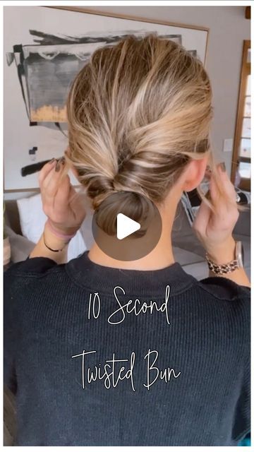 Twisted Bun, Easy Bun Hairstyles, Hair Upstyles, Easy Hair Updos, Hair Tutorials Easy, Hair Bob, Peinados Fáciles Para Cabello Corto, Bun Hairstyles For Long Hair, Penteado Cabelo Curto