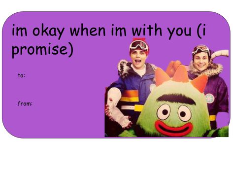 Emo Valentines Cards, My Chemical Romance Valentine Cards, Mcr Pick Up Lines, Mcr Valentine Cards, Band Valentine Cards, Music Pick Up Lines, Scary Valentines, Emo Valentines, Music Valentines