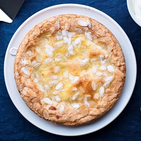 Lemon-Almond Butter Cake recipe from Regina Schrambling via NYT Dinner Party Dessert, Citrus Tart, Cake With Lemon Curd, Citrus Desserts, Passover Desserts, Cakes Pastries, Dinner Party Desserts, Butter Cake Recipe, Almond Paste