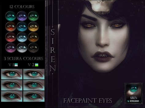 RemusSirion's Siren Eyes Sims 4 Demon Eyes, Sims4 Eyes, Alt Sims, 4 Witches, Mods Ts4, Cc Eyes, Siren Eyes, Mermaid Eyes, Sims 4 Toddler Clothes