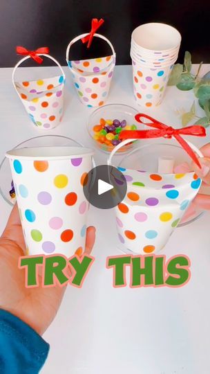 1.7M views · 19K reactions | Party Favors From Paper Cup Craft #fbreels #trendingreels #youtubeshorts #partyideas #goodiebag #crafting #favorboxes #hacks #easycrafts #fun #creative | Kitchen Meals | Kitchen Meals · Original audio Candy In A Cup Gift Party Favors, Diy Candy Bags Ideas, Party Cups Ideas, Paper Cup Crafts For Kids, Birthday Party Gift Bag Ideas, Diy Party Packs, Brownies Ideas, Recipe Gifts, K Cup Crafts