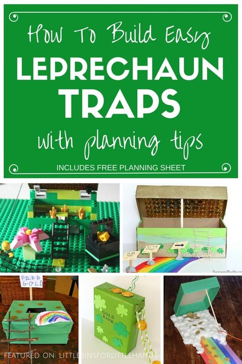 St Patricks Day Kids Leprechaun Trap Ideas. Build a leprechaun trap for a fun St Patricks Day STEM challenge! Use our free planning page to design and plan your leprechaun trap activity. Great STEM St Patricks day activity for preschool, kindergarten, and grade school age kids! Leprechaun Trap Ideas, St Patric, Leprechaun Trap, St Patricks Day Crafts For Kids, March Activities, St Patrick Day Activities, St. Patrick’s Day, Holiday Activities For Kids, Science Activities For Kids