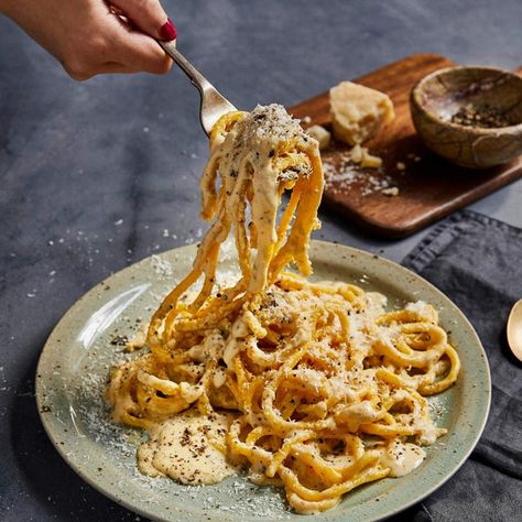 Pici Cacio e Pepe Recipe | Pasta Evangelists Gourmet Pasta Dishes, Cooking Fresh Pasta, Pici Pasta, Gourmet Pasta, Pasta Al Dente, Pepper Pasta, Pasta Ingredients, Italian Recipes Authentic, Fresh Pasta