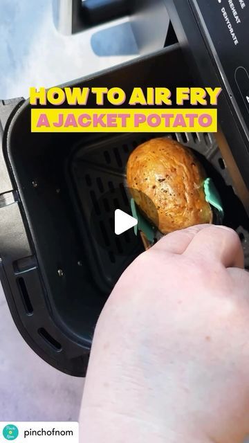 Airfryer Lover |  Gut Health | Feel Better | Simple Cooking on Instagram: "✨ How to cook a crispy jacket potato! 🥔

Did you know that your air fryer is the key to a quick spud that’s deliciously crispy on the outside and fluffy in the middle? 😍🎉

Here's how to level-up your potato game, with this time-saving hack! Start your spud off in the microwave, then pop it into the #airfryer basket to crisp-up the skin 🤤💕

The only question is…what’s the ultimate potato topping? 🤔

#potatoes #airfryerrecipes #airfryercooking" Airfryer Jacket Potato, Air Fryer Jacket Potatoes, Potato Toppings, Jacket Potato, Time Saving, Pop It, How To Cook, Air Fryer Recipes, Gut Health