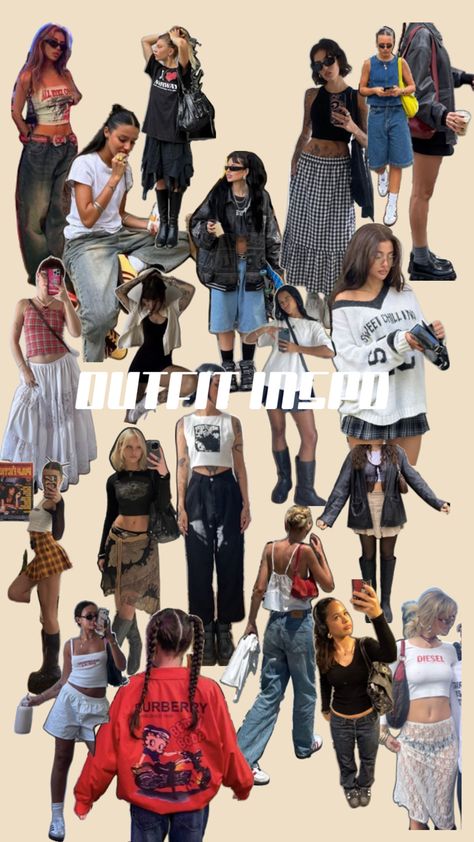 Outfit inspo for the girls who have clothes but don’t know what to wear Which Outfit Would You Wear, Cool Girl Aesthetic Outfits, Outfits Moodboard, Street Wear Girl, Ideal Aesthetic, Casual Trendy Outfits, Best Instagram Feeds, Outfit Boards, Collage Outfits